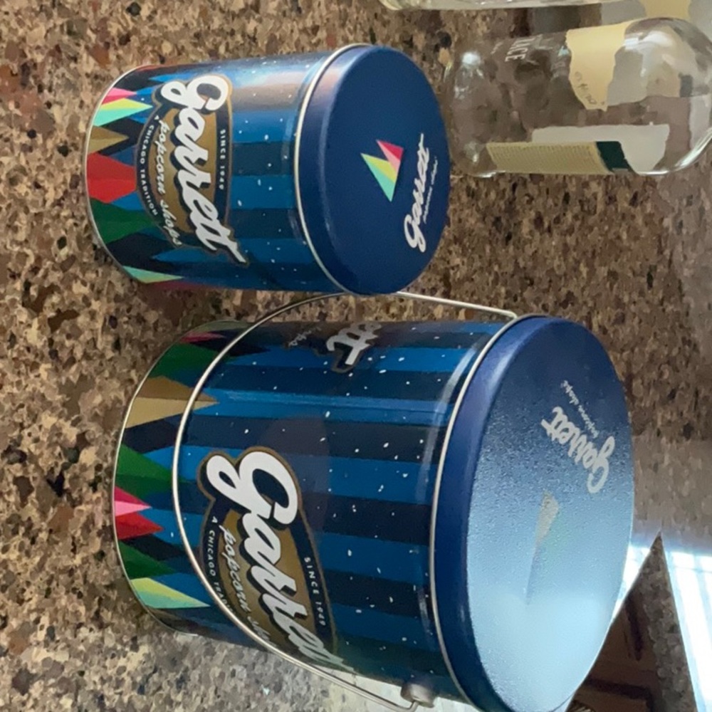 Blue Metal Canister Set - 2-Piece Serveware Storage